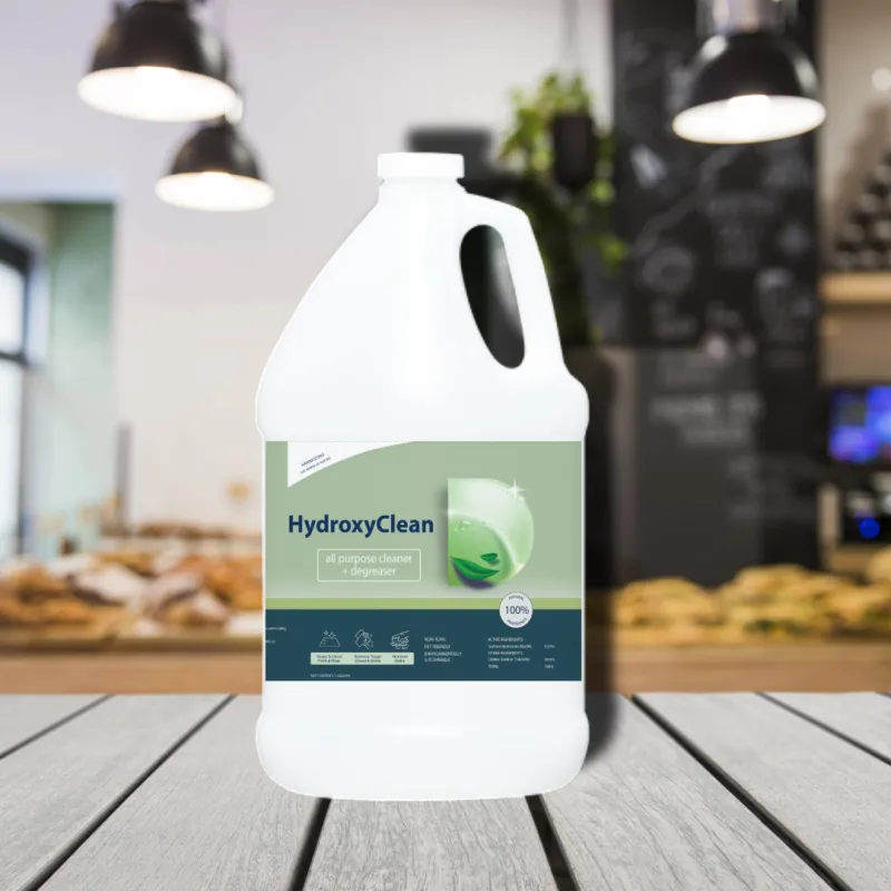 Original HydroxyClean gallon product in a kitchen setting