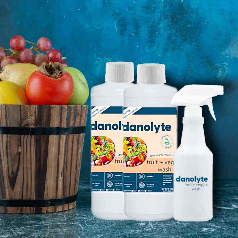 Danolyte Fruit + Veggie Wash 2 Quart Bottles