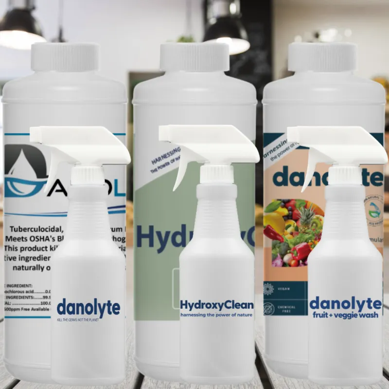 Danolyte Special - Three Sample Pack – Disinfectant, HydroxyClean & Produce Wash